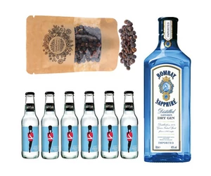 Bombay Gin Tonik szett ajándék Gin fűszerrel