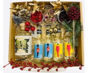 Karácsonyi alkoholmentes gin tonik csomag díszdobozban