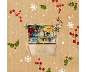 Karácsonyi Knut Hansen gin ajándékcsomag fa díszdobozban