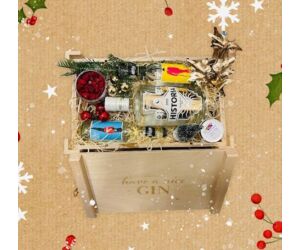Karácsonyi Historia gin ajándékcsomag fa díszdobozban
