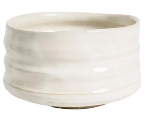 Chawan matcha Kerámia tál fehér