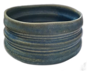 Chawan matcha Kerámia tál kék