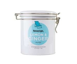 Teapigs  Lemon &amp; Ginger Filteres Tea 20 teafilter csatos üvegben