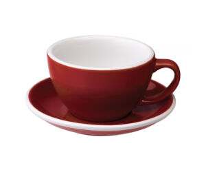 Loveramics - Cafe Latte 300 ml-es csésze + alj - piros