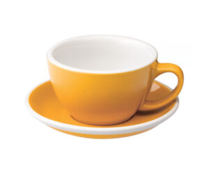 Loveramics - Cafe Latte 300 ml-es csésze + alj - sárga