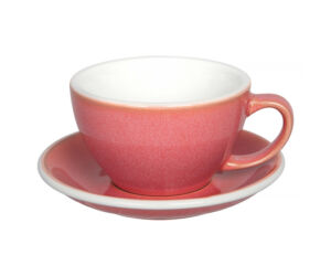 Loveramics - Cafe Latte 300 ml-es csésze + alj - rózsaszín