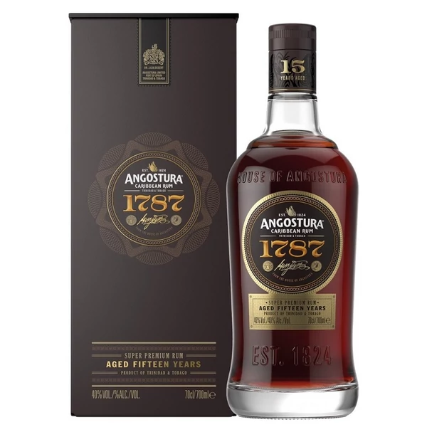 Angostura rum 1787, 15 years 40% dd.
