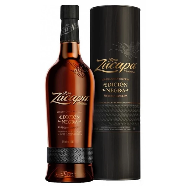 Ron Zacapa Edicion Negra Solera Gran Reserva Rum 43% 0,7L dd.