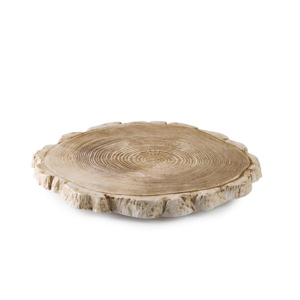 Porcelán fa mintájú kínáló tálca 32cm