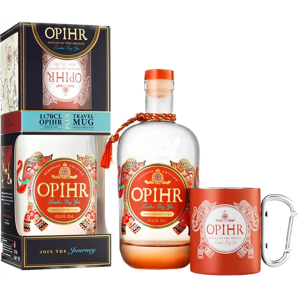 Opihr European Edition Gin 0,7L 43% pdd. + fém bögre