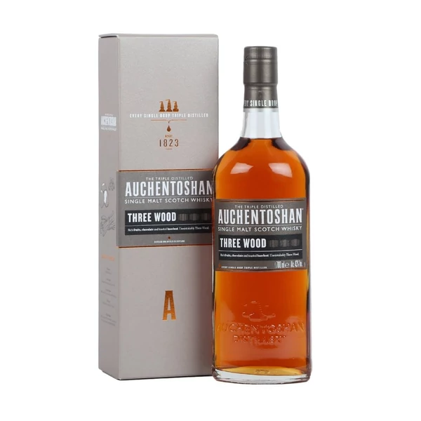 Auchentoshan Three Wood  whisky 0,7L 43% pdd.