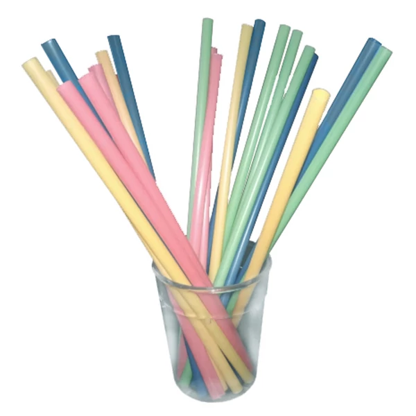 Bio PLA szívószál vegyes színes 300db/cs 8mm