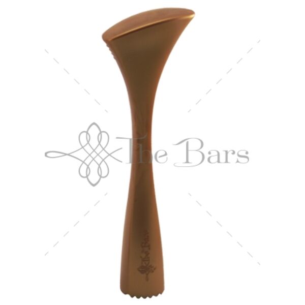 The Bars ergonómikus muddler 21 cm törőfa réz