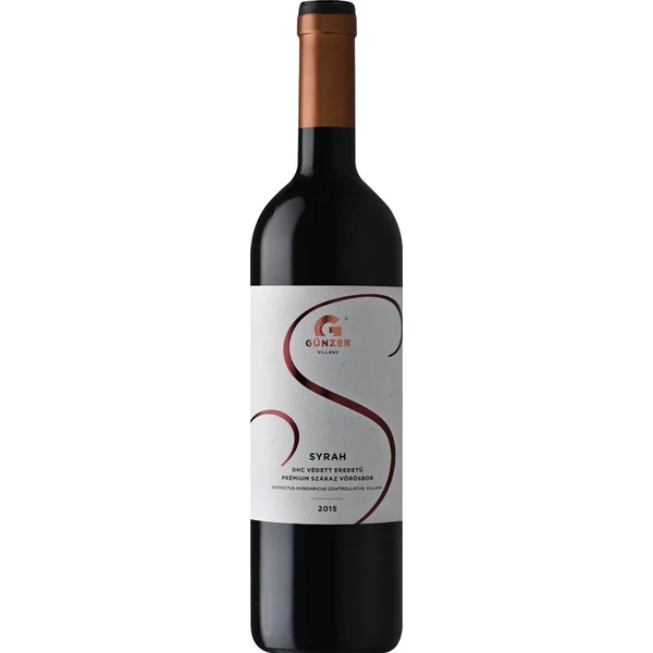 Günzer Tamás Villányi Syrah vörösbor  2022 0,75 L