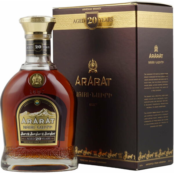 Ararat Nairi 20 years brandy 0,7L 40% pdd.