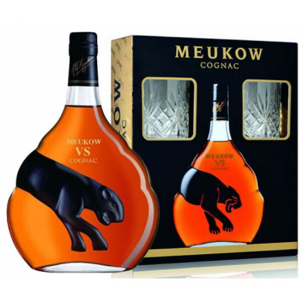 Meukow Cognac VS dd. + 2 pohár 0,7L 40%