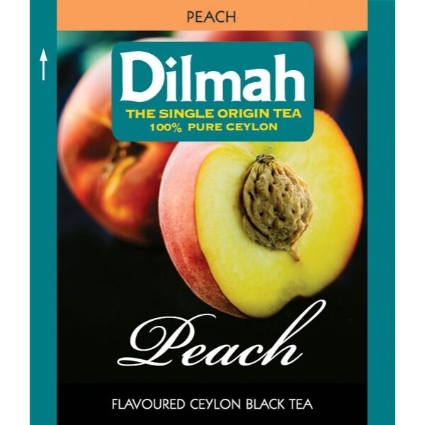 Dilmah peach őszibarackos fekete tea 25 filter/doboz