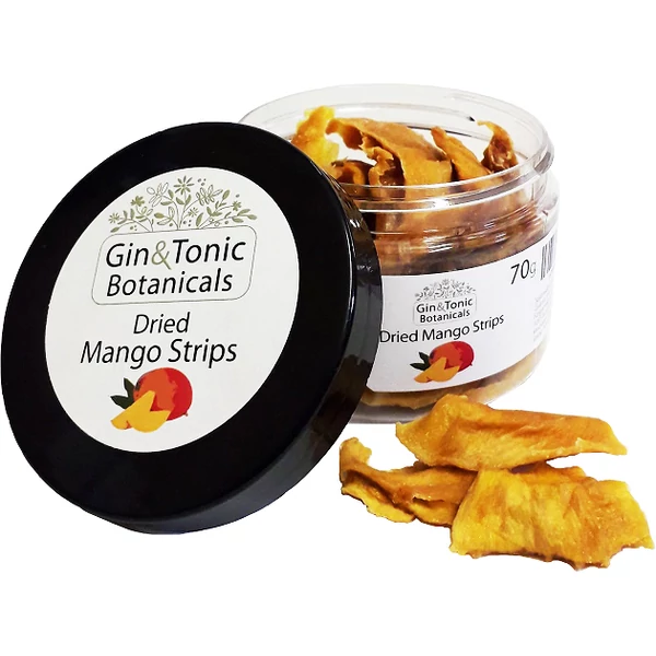 Gin Tonic Botanicals kis tégelyben szárított mangó csíkok 70gr