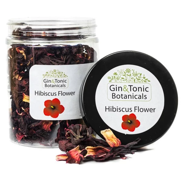 Gin Tonic botanicals közepes tégelyben, hibiszkusz virág 40 gr