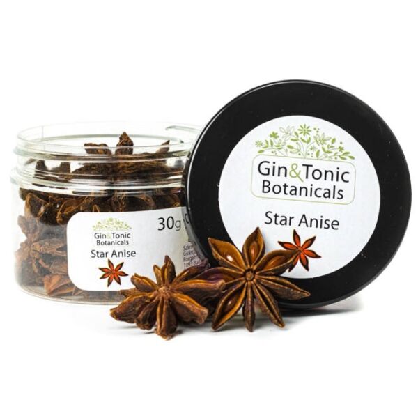 Gin Tonic botanicals kis tégelyben, csillagánizs egész 30gr