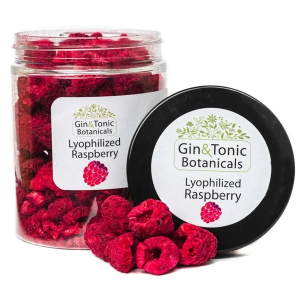 Gin Tonic Botanicals közepes tégelyben liofilizált Egész Málna 35 gr