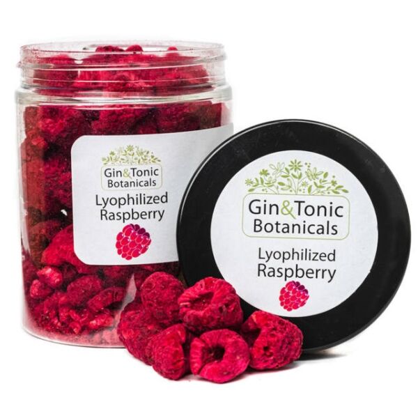 Gin Tonic Botanicals közepes tégelyben liofilizált Egész Raspberry 35 gr