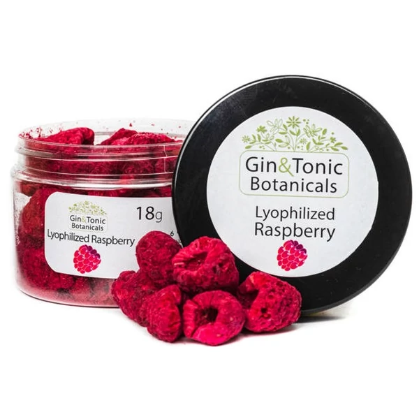 Gin Tonic Botanicals kis tégelyben Liofilizált Egész Raspberry 16 gr