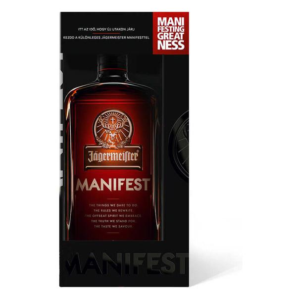 Jägermeister Manifest likőr - 0,5 L (38%) díszdobozban