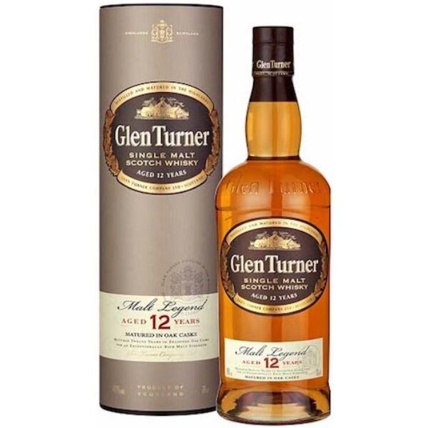 Glen Turner 12 years Malt Legend whisky 0,7L 40% dd.