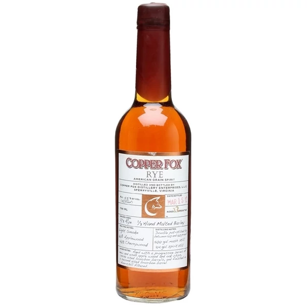 Copper Fox Rye (Wasmunds Distillery) whiskey 0,7L 45%
