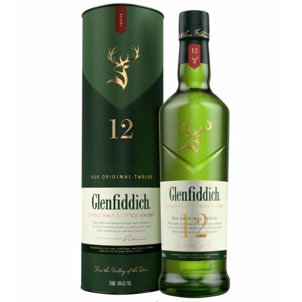 Glenfiddich 12 years whisky 0,7L 40%