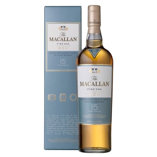 Macallan 15 years Fine Oak 0,7 43% pdd.