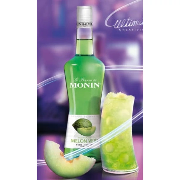 Monin Zöld Dinnye likőr (Green Melon) 0,7L