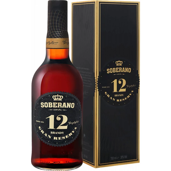 Soberano 12 éves Brandy 38% pdd.0,7