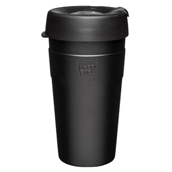 KeepCup Thermal Café rozsdamentes acél pohár kávés termosz BLACK 454 ml
