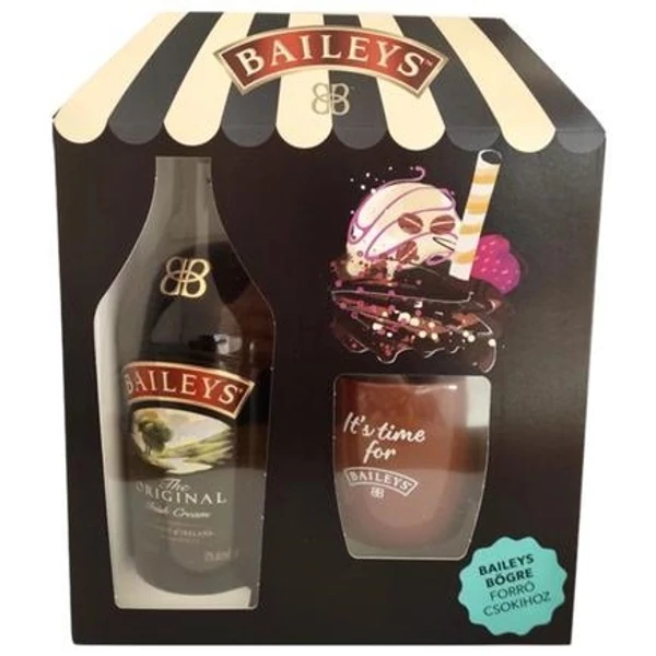 Baileys krémlikőr forró csokis bögrével díszdobozban 0,7L 17%