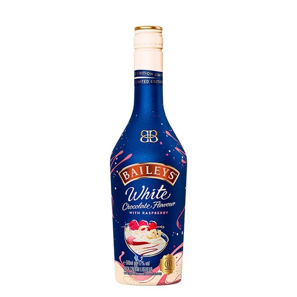 Baileys White Chocolate Raspberry - fehércsokis-málnás likőr 0,5L 17%