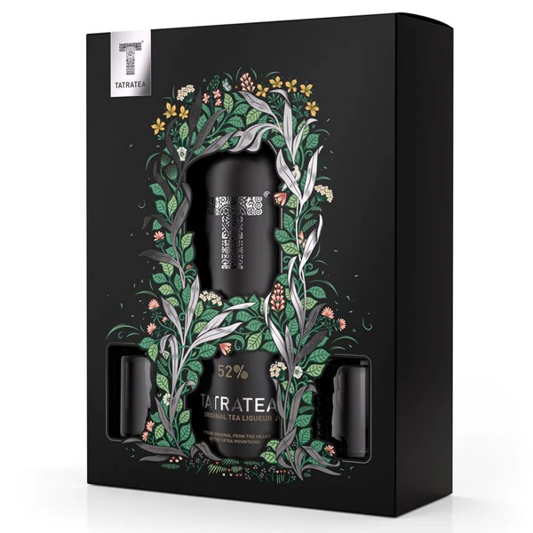Tatratea Eredeti Tea Likőr dd. +2 pohár 0,7L 52%
