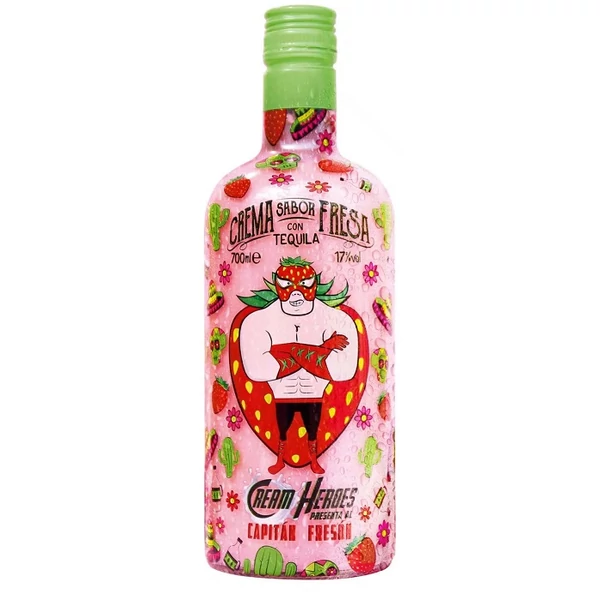 Cream Heroes Capitán Fresón midi - Epres krémlikőr 17% 0,7L