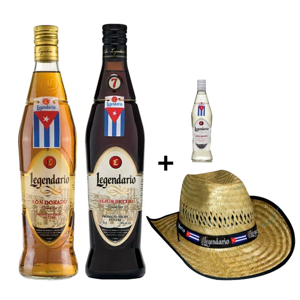 Legendario rum szett + ajándék Legendario mini és kalap