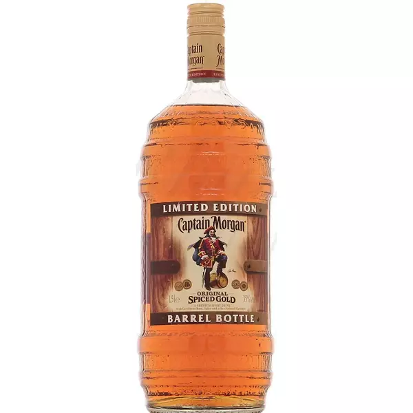 Captain Morgan Spiced Gold Barrel Bottle Lim.Edt.1,5L 35%
