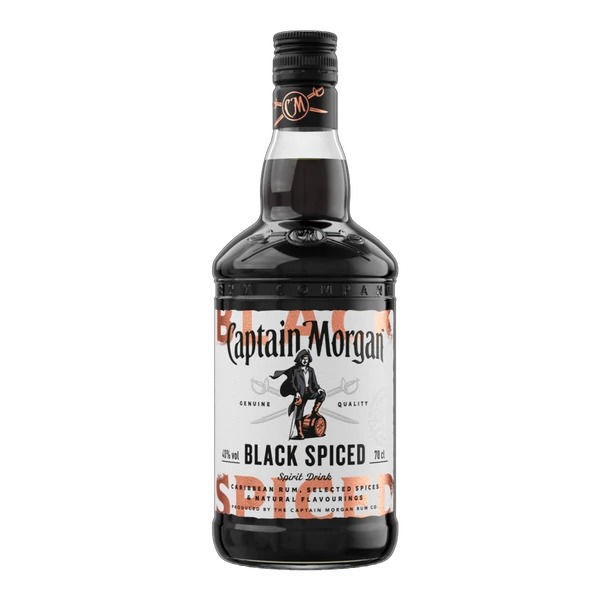 Captain Morgan Black Spiced rum 0,7L 37,5%