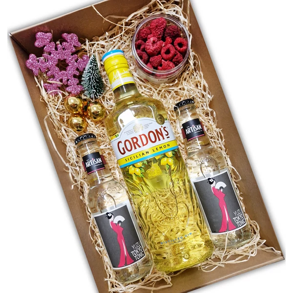 Karácsonyi Gordons Lemon ajándékcsomag díszdobozban