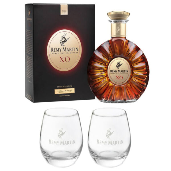 Remy Martin XO Excellence Cognac pdd. 0,7L 40% + 2 ajándék pohár