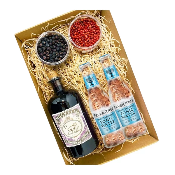 Monkey 47 Gin Tonik szett Díszdobozban Ginfűszerrel