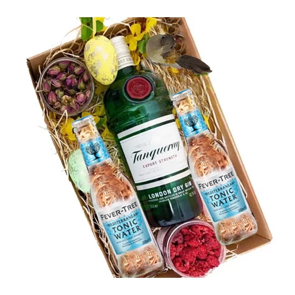 Húsvéti Tanqueray Gin Tonik szett Papír díszdobozban