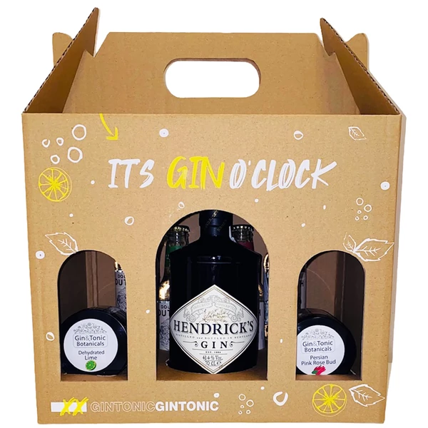 Hendricks Gin Tonik szett díszdobozban, ginfűszerekkel
