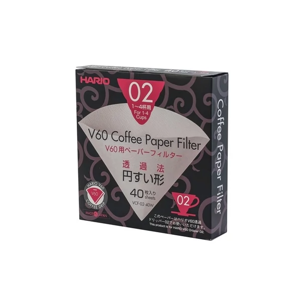 Hario filterpapír V60-02 csöpögőhöz 40 db