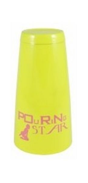 Boston koktél shaker Pouring Star felirattal sárga