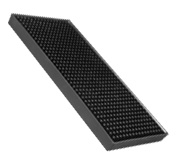 Shaker mat fekete 23,5x11,5cm